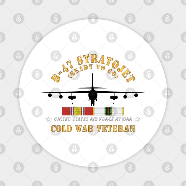 USAF - B-47 Stratojet - Ready to Go - Silhouette - Cold War Veteran X 300 Magnet by twix123844